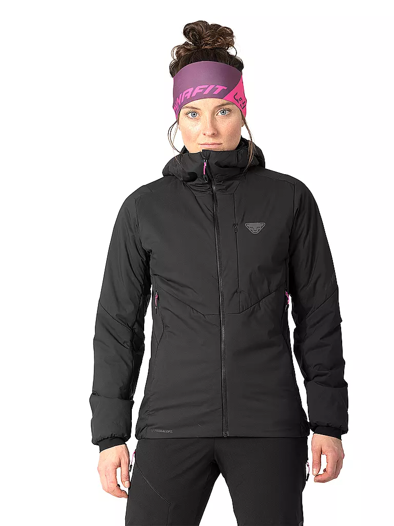 DYNAFIT | Damen Isojacke Blacklight Primaloft® Hoodie | schwarz