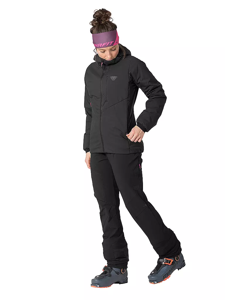 DYNAFIT | Damen Isojacke Blacklight Primaloft® Hoodie | schwarz
