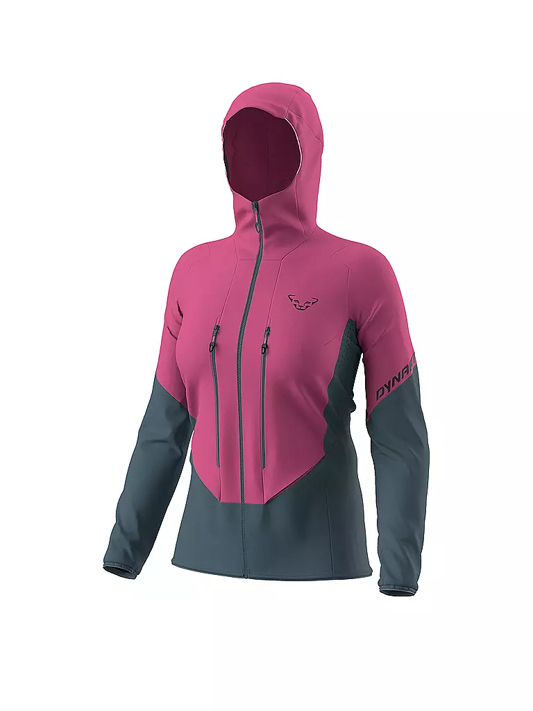 DYNAFIT | Damen Touren Softshelljacke Blacklight Hoodie | pink