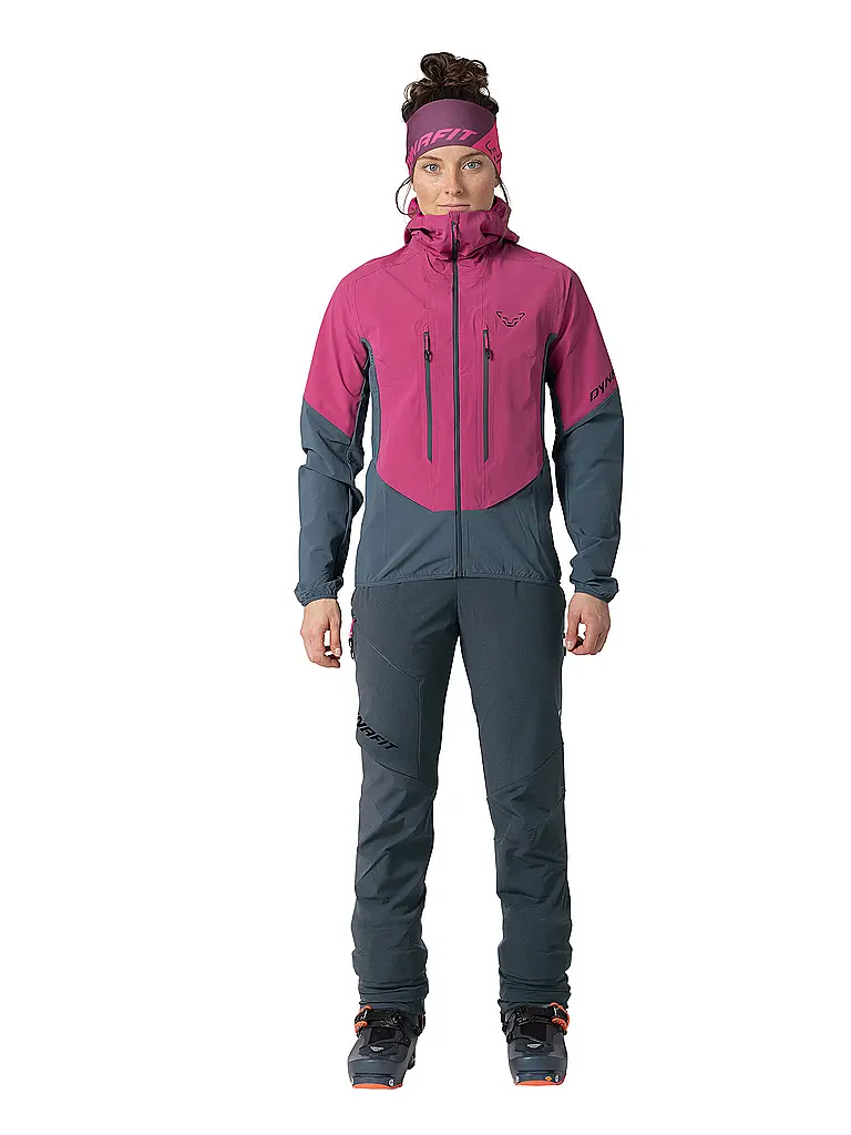 DYNAFIT | Damen Touren Softshelljacke Blacklight Hoodie | pink