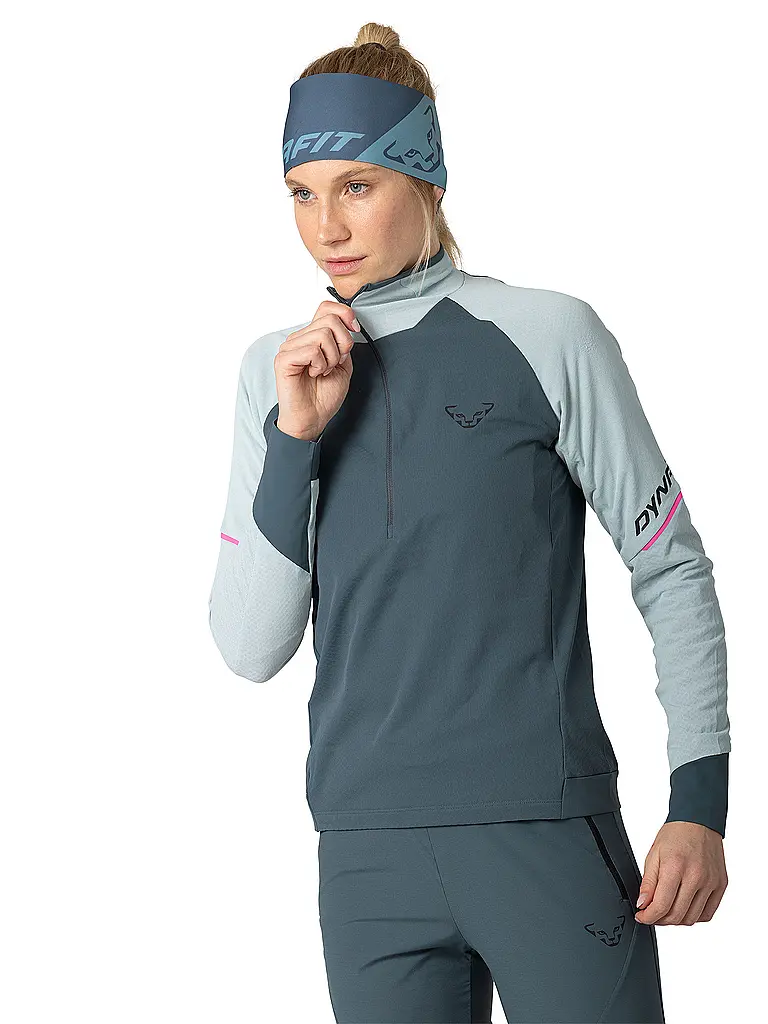 DYNAFIT | Damen Touren Zipshirt Alpine | hellblau