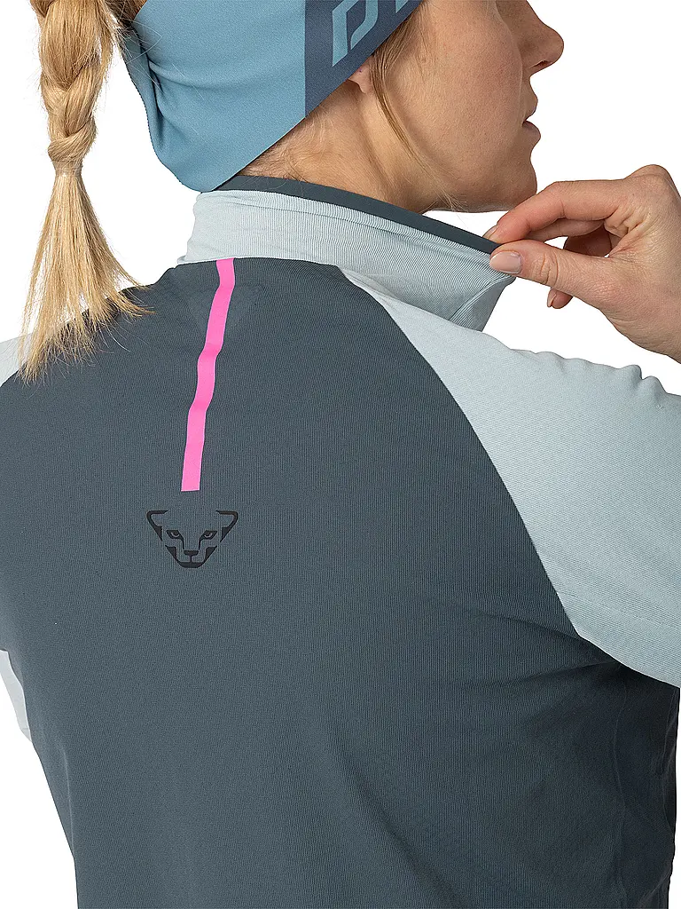 DYNAFIT | Damen Touren Zipshirt Alpine | hellblau
