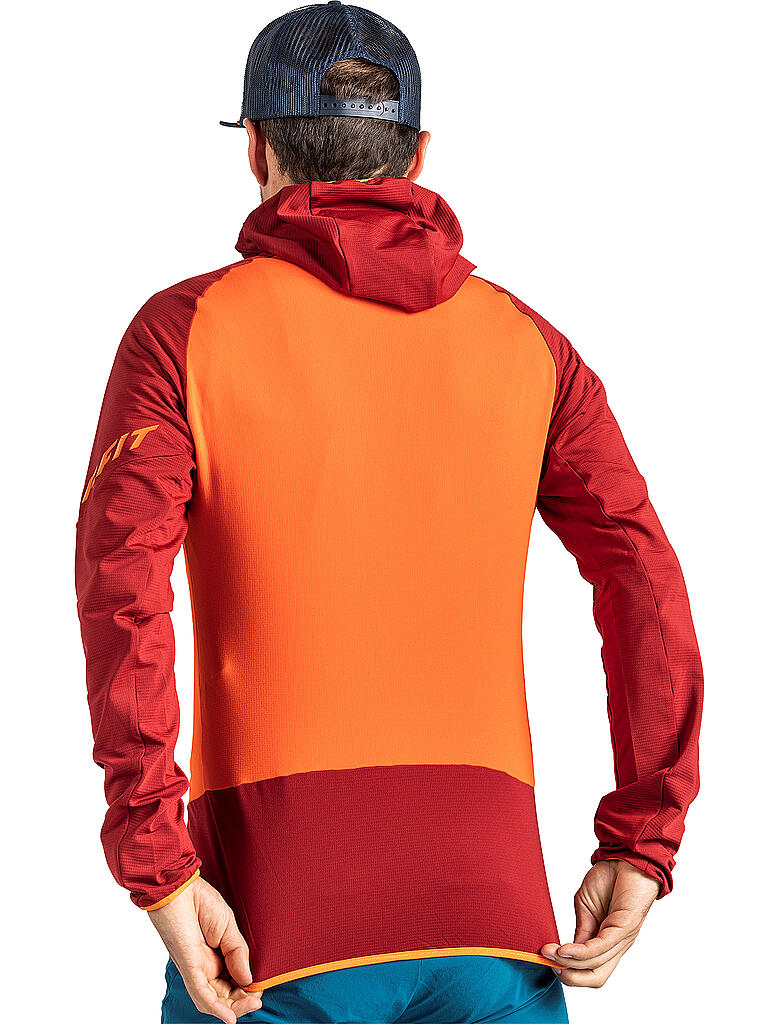 DYNAFIT | Herren Fleecejacke Transalper Light Polartec® Hoody | orange