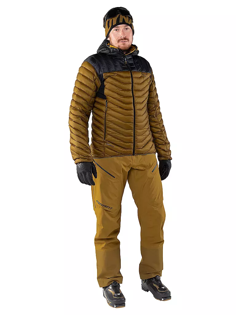 DYNAFIT | Herren Isojacke Ridge Ultralight Down Hoodie | Senf