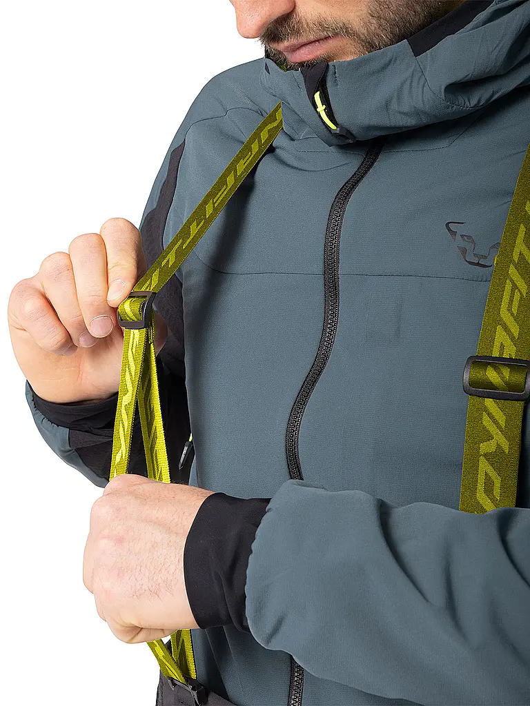 DYNAFIT | Herren Tourenhose Tigard 3L Stretch mit Träger | petrol