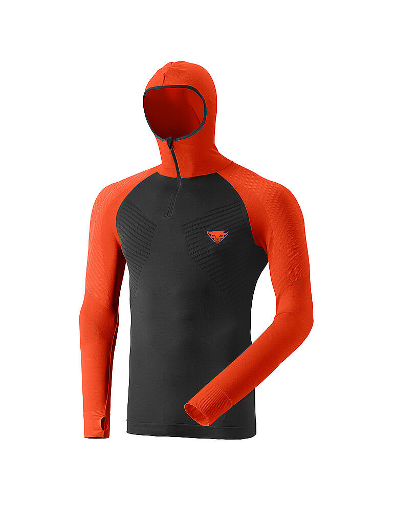 DYNAFIT | Herren Tourenshirt FT Dryarn® Warm Hooded | orange