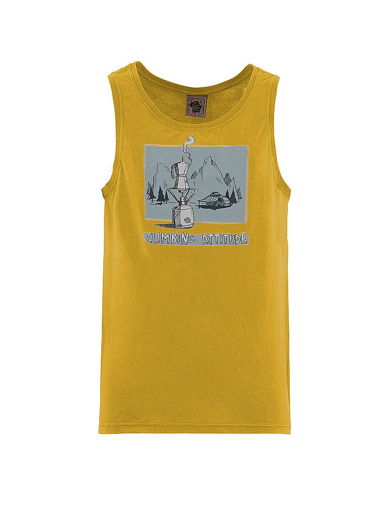 E9 Herren Klettertank Caffee senf | XL