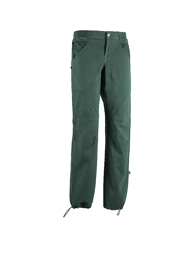 E9 Kletterhose Angolo Lyocell-Stretch Beinabschluss dunkelgrün