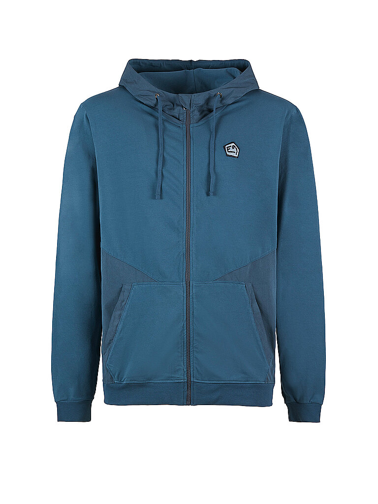 E9 Kletter Kapuzenjacke Blua Bio-Baumwolle-Cord Petrol
