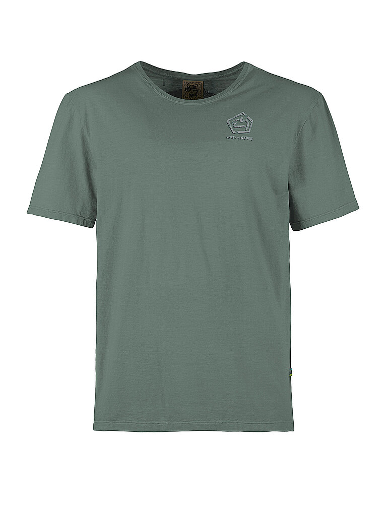 E9 Sportshirt Stone Age Motif T-Shirt Hellgrün
