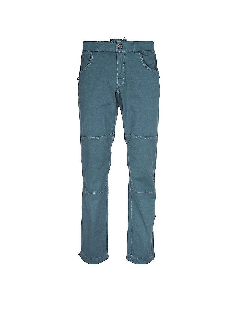 E9 Kletterhose Skinny Bambus-Bio-Baumwolle Petrol