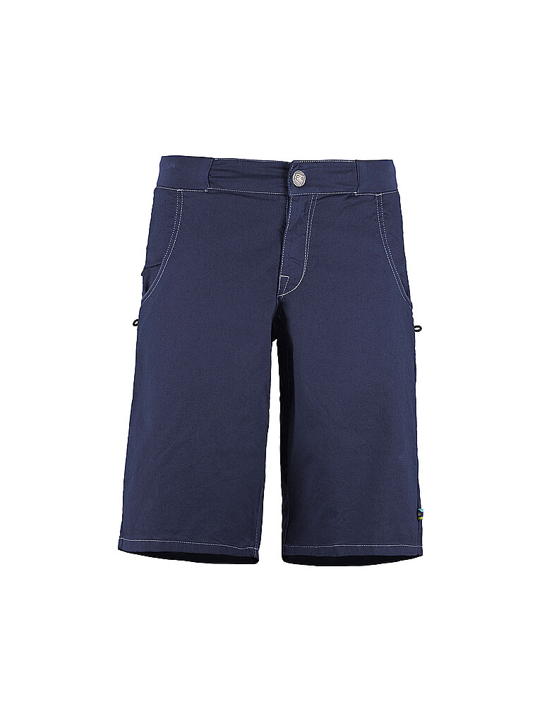 E9 Klettershort Urban Leinen-Baumwolle Blau