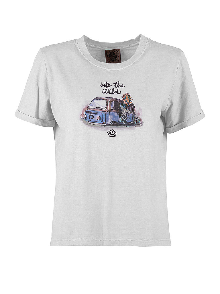 E9 Shirt Rundhals Bio-Baumwolle Weiss