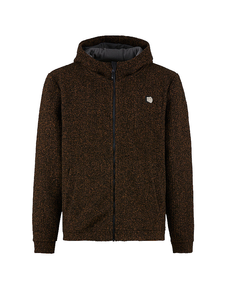 E9 Herren Fleecejacke Mimmo Hoodie braun | S