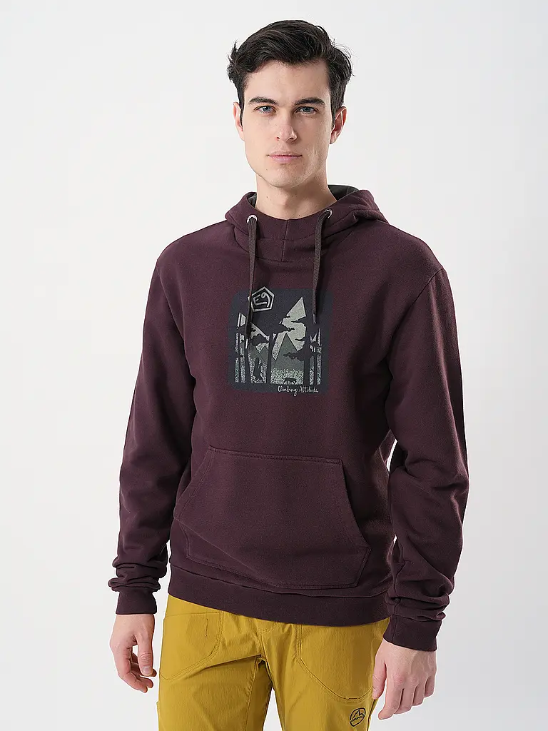 E9 | Herren Kletterhoodie Hood  | Braun