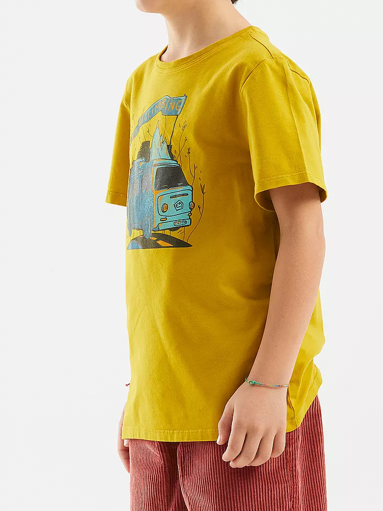 E9 | Kinder Klettershirt B-Furgo Bus | hellblau