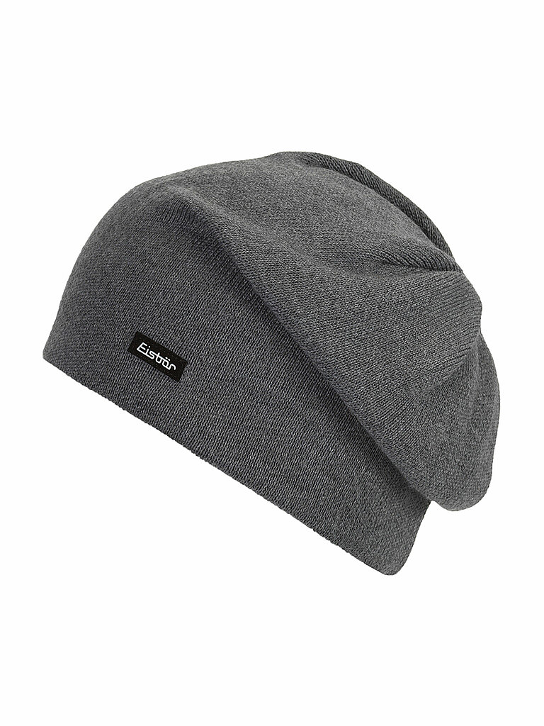 EISBÄR Mütze Oversize-Recyceltes-Garn Fleece Grau
