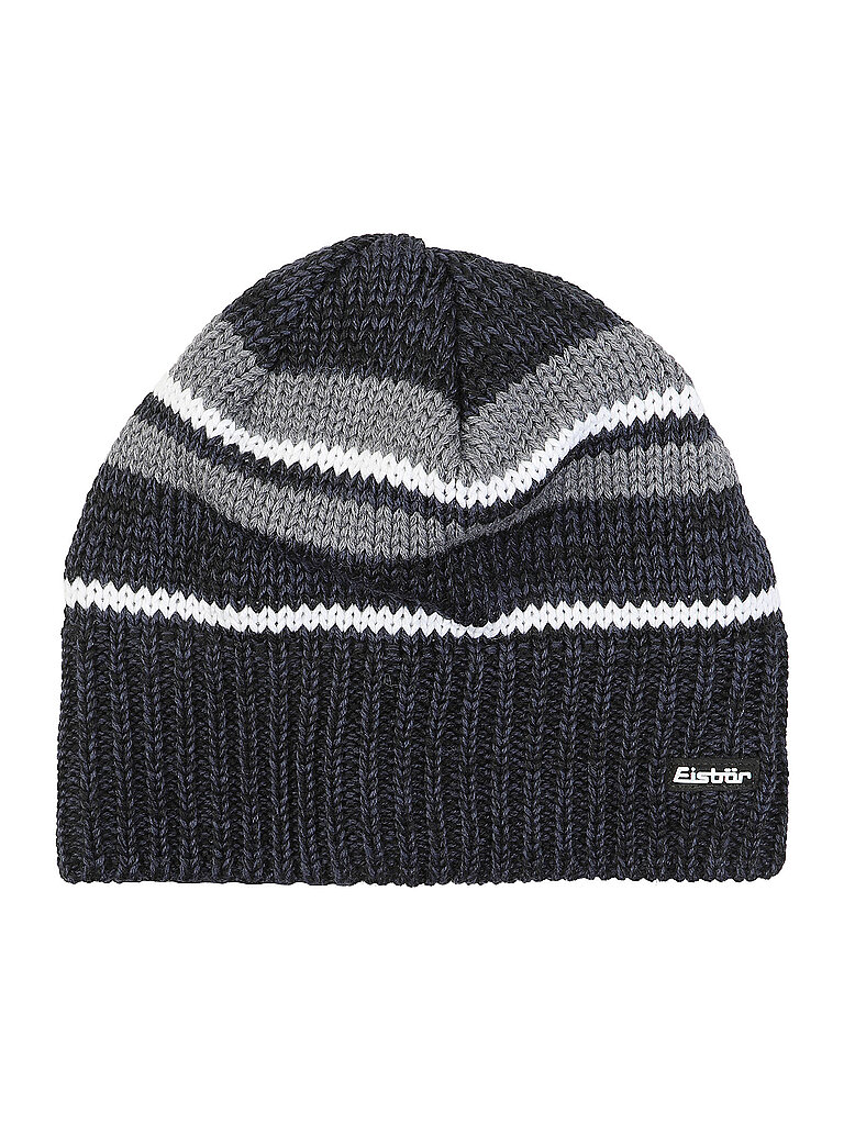 EISBÄR Mütze Strickmütze Polyacryl-Wolle Schwarz