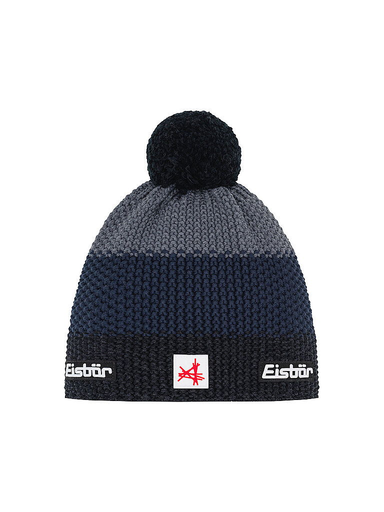 EISBÄR Mütze Star Pompon Ski Austria dunkelblau