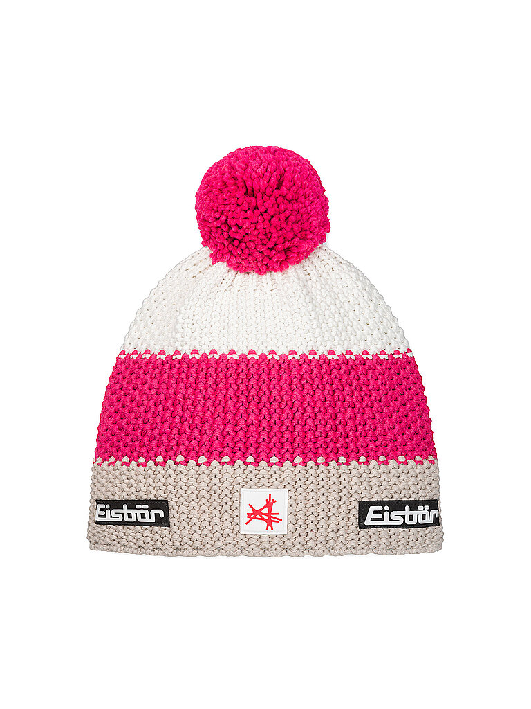 EISBÄR Damen Mütze Star Pompon Ski Austria pink