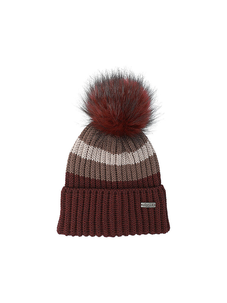 EISGLUT Mütze Haileyl Merino dunkelrot