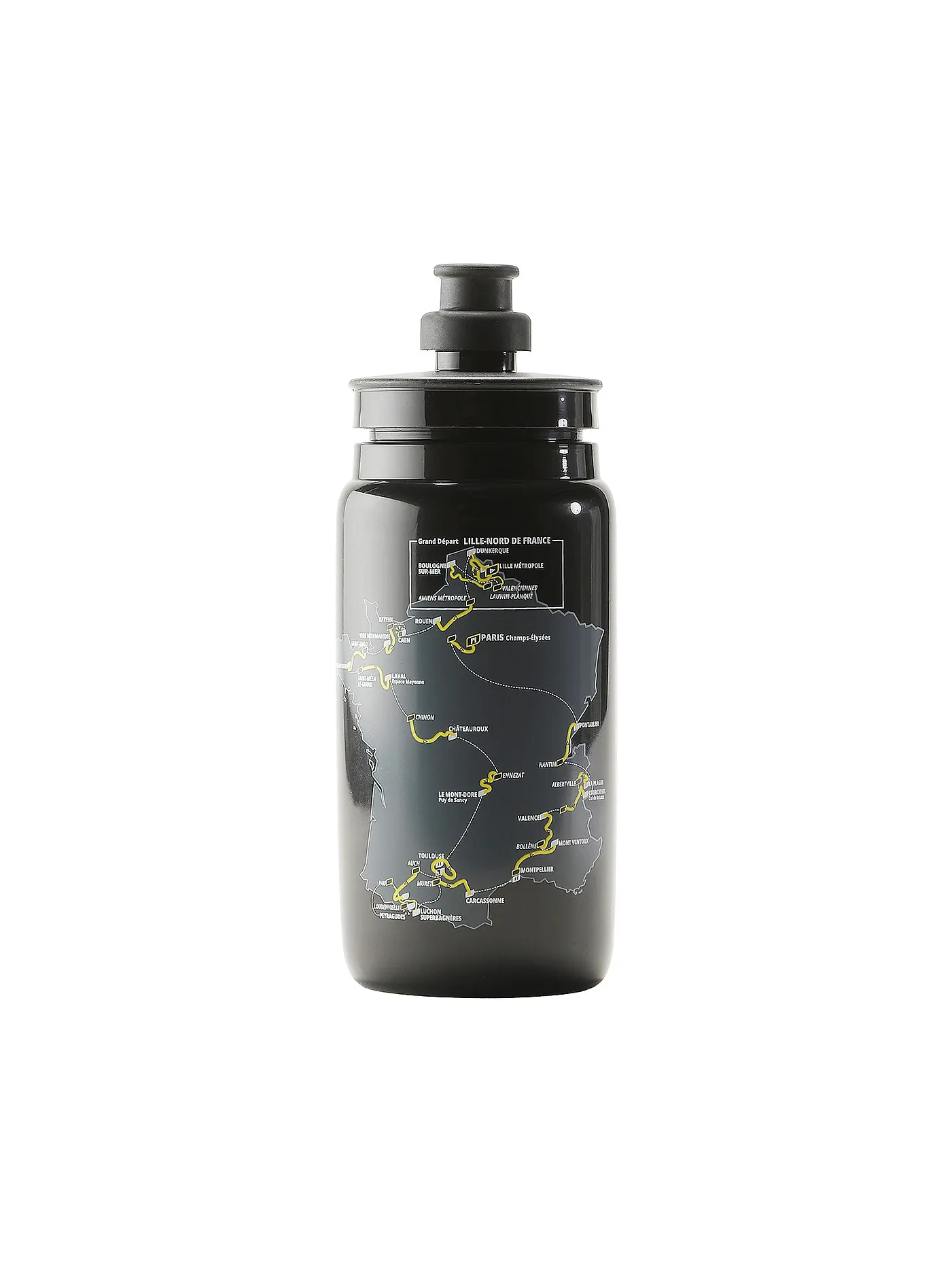 ELITE | Trinkflasche Fly Toure de France 550ml | schwarz