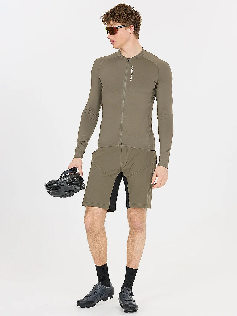 ENDURANCE Herren Winter Radtrikot Paxton olive | XL
