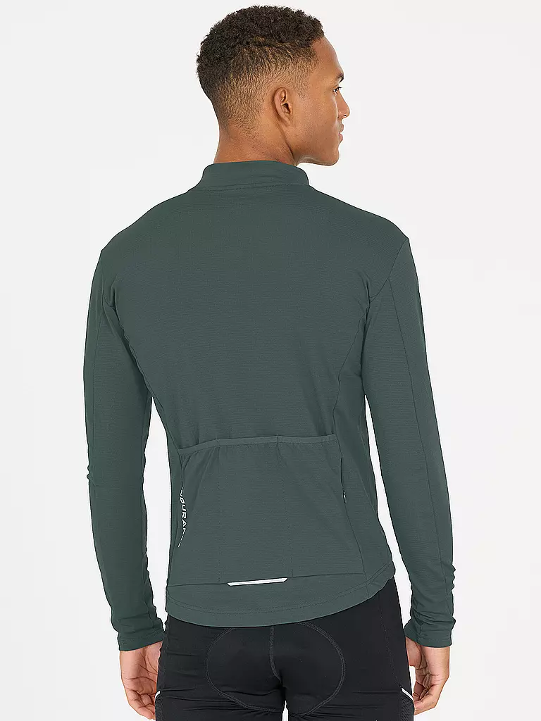 ENDURANCE | Herren Winter Radtrikot Megah | dunkelgrün