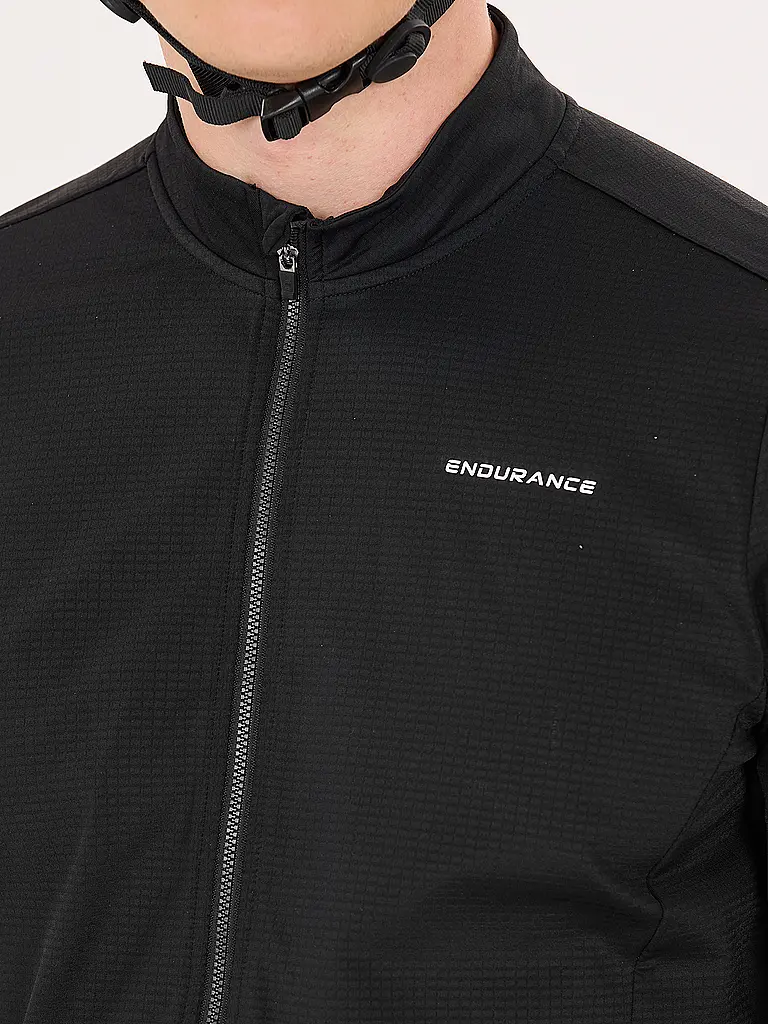 ENDURANCE | Herren Winter Radtrikot Megah | Schwarz