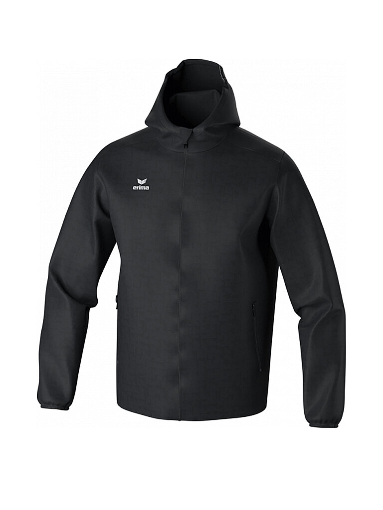 erima Allwetterjacke Kapuze Poly Schwarz