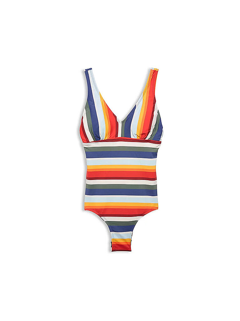 ESPRIT | Damen Badeanzug Badeanzug mit Streifen wattiert | blau