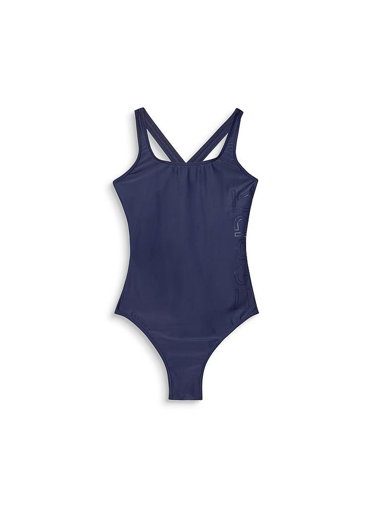 ESPRIT | Damen Badeanzug Logo | blau