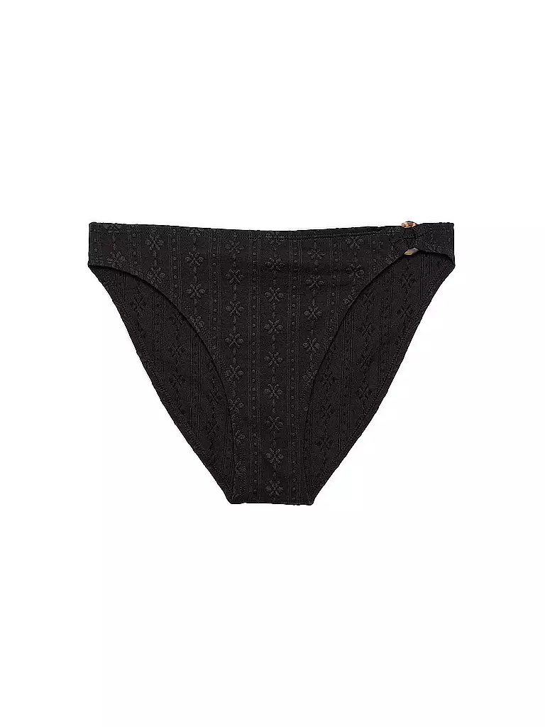 ESPRIT | Damen Bikinihose mit Musterstruktur | schwarz