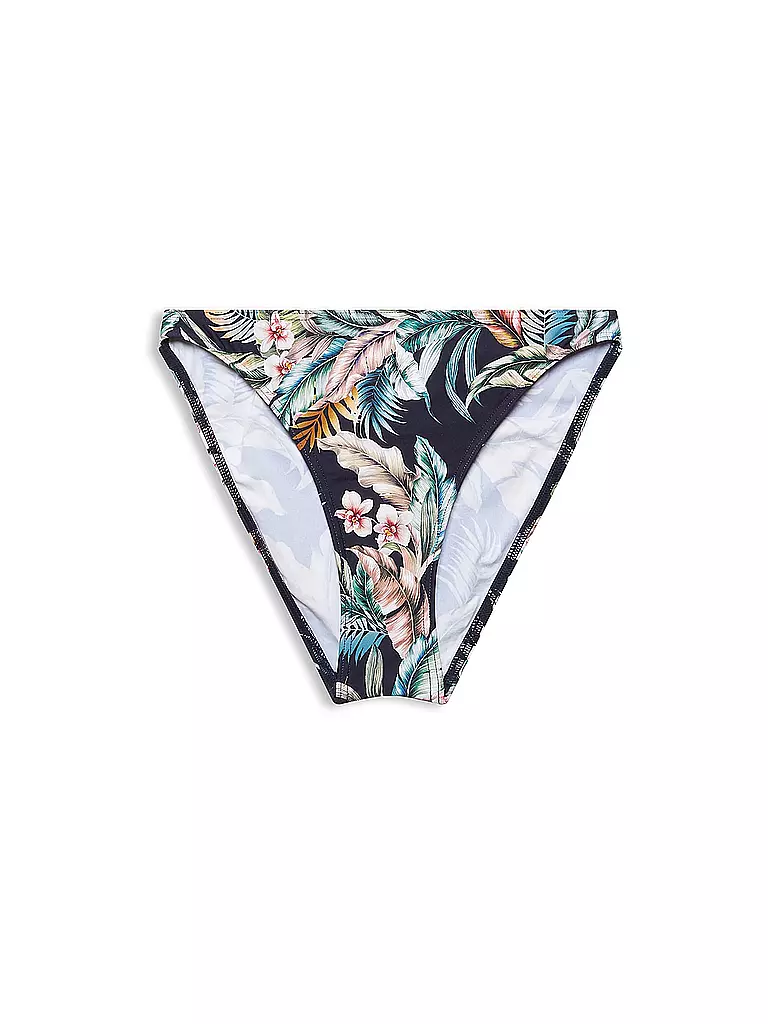 ESPRIT | Damen BIkinihose mit Tropical Print | blau