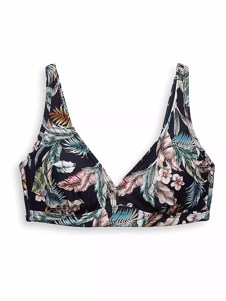 ESPRIT | Damen Bikinioberteil Bügel mit Tropical Print | blau