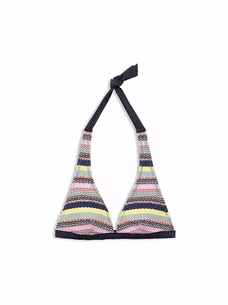 ESPRIT | Damen Bikinioberteil Neckholder-Top mit Print wattiert | blau