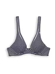ESPRIT | Damen Bikinioberteil Unwattiertes Bügel-Top mit Streifen | blau