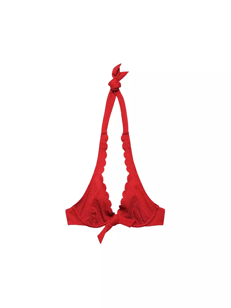 ESPRIT | Damen Neckholder-Top mit Bügel unwattiert | rot