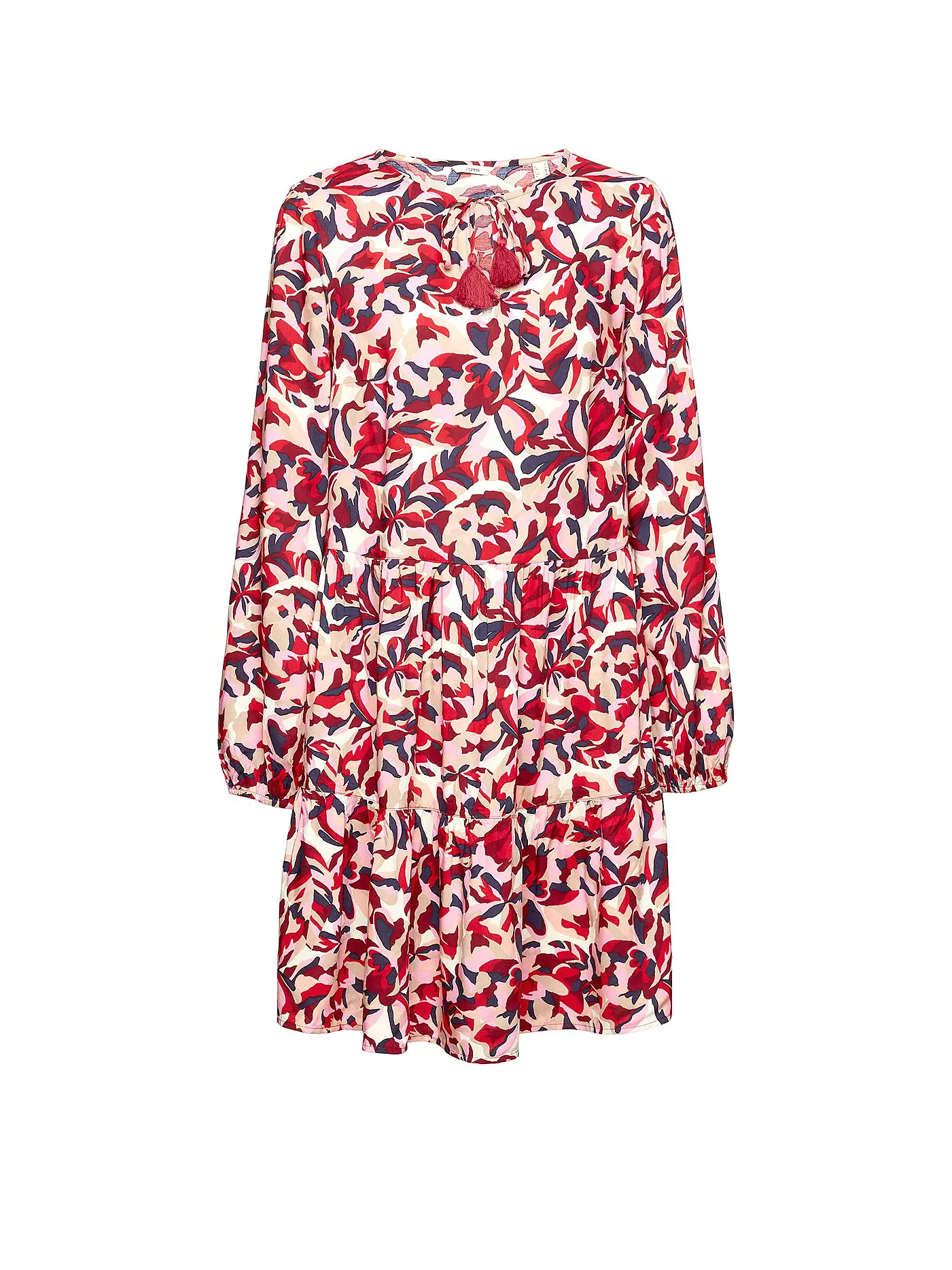 ESPRIT | Damen Strandkleid Tunika  | dunkelrot