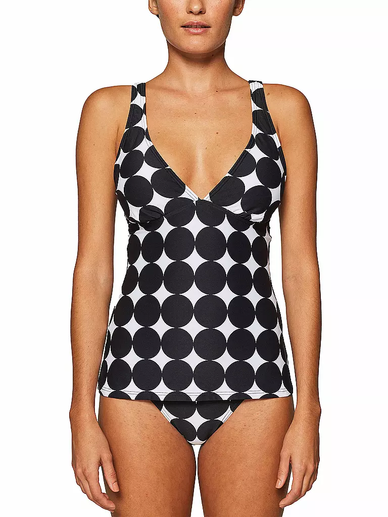 ESPRIT | Damen Tankini Miami Beach Polka Dot | schwarz