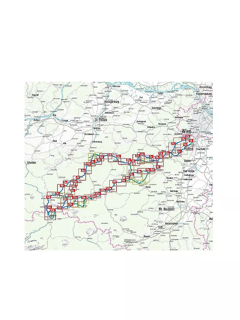 ESTERBAUER | Hikeline-Wanderführer Fernwanderweg Via Sacra 1:35.000 | keine Farbe