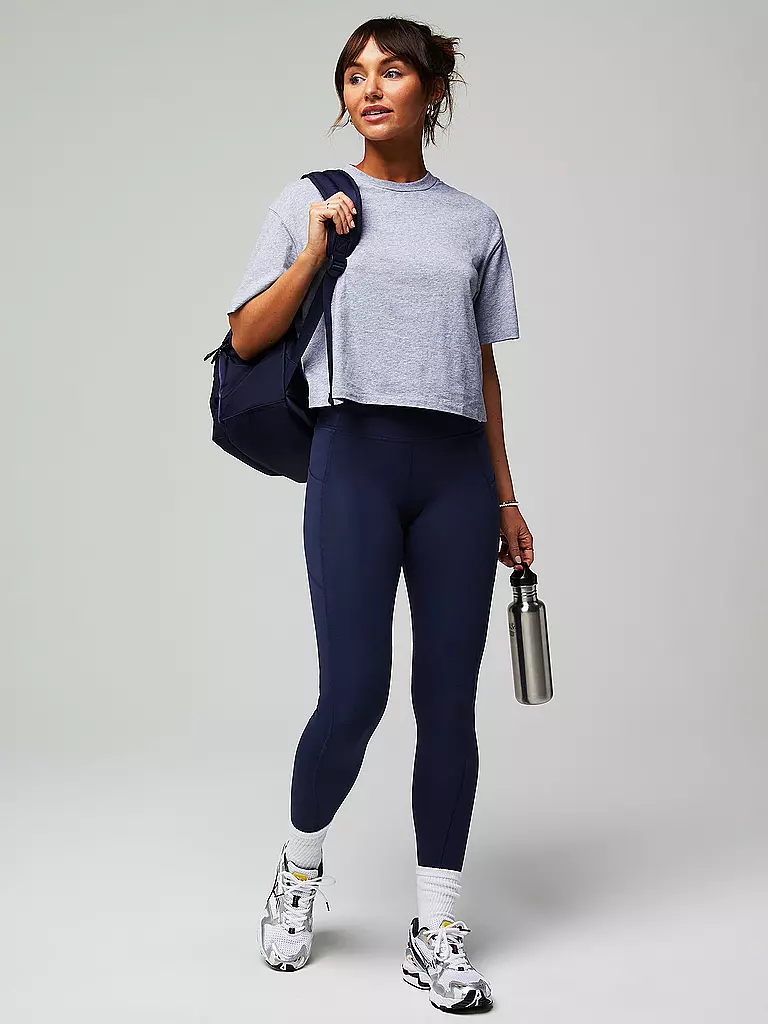 FABLETICS | Damen Fitnessshirt Boxy Tee | grau