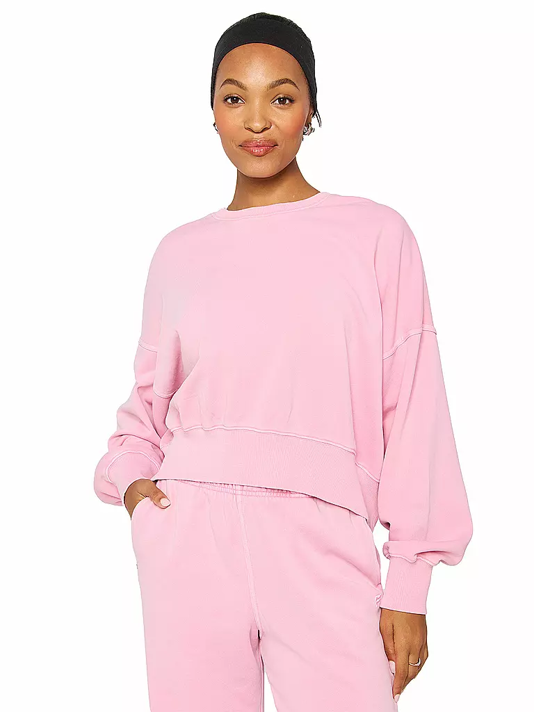 FABLETICS | Damen Fitnesssweater Year Round Terry Crew | rosa