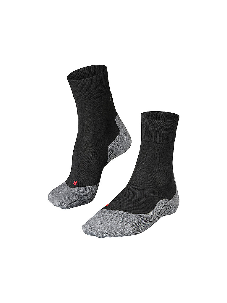 Falke Socken Laufsocken Merinowolle schwarz