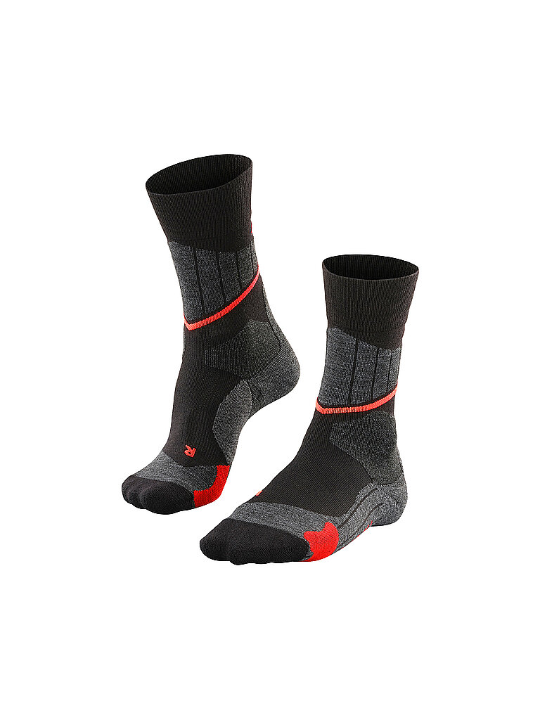 Falke Langlauf Socken 3-Lagig Klimakanal Schwarz