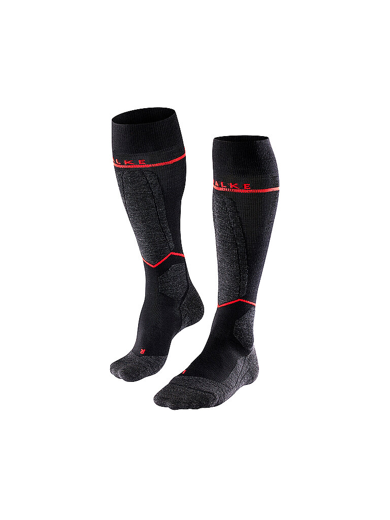 Falke Skistrümpfe Energizing Light Merinowoll-Mix Schwarz