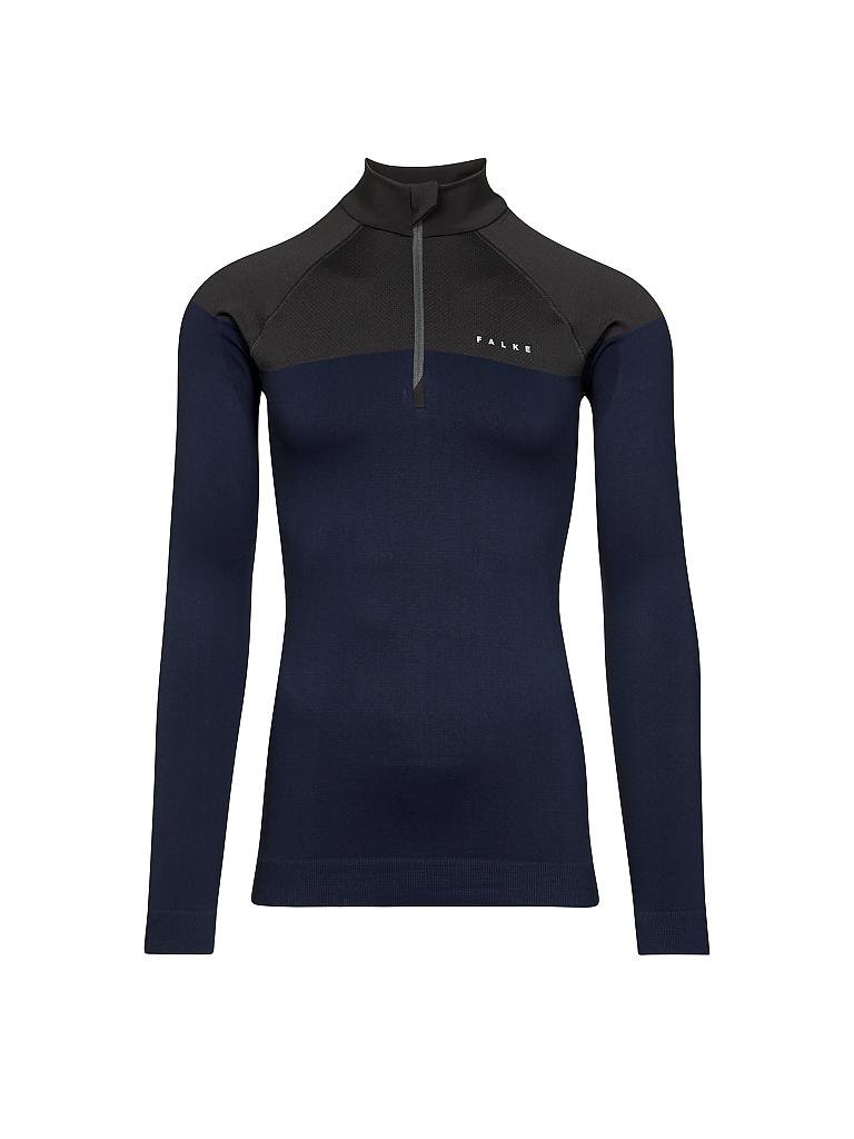 FALKE | Herren Laufshirt Zip Light | blau