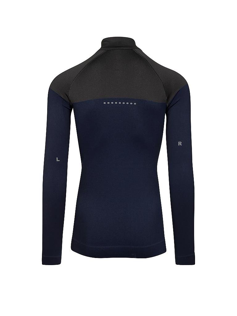 FALKE | Herren Laufshirt Zip Light | blau