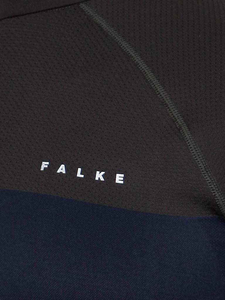 FALKE | Herren Laufshirt Zip Light | blau