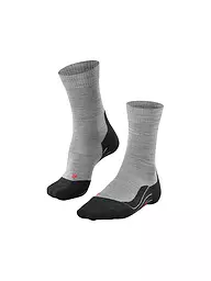 FALKE | Herren Trekking Socken TK5 Light Grey  | grau